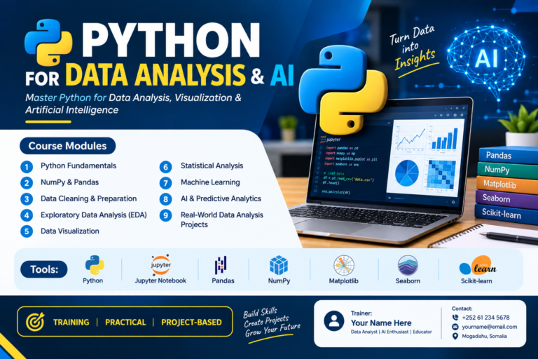PYTHON FOR DATA ANALYSIS & AI